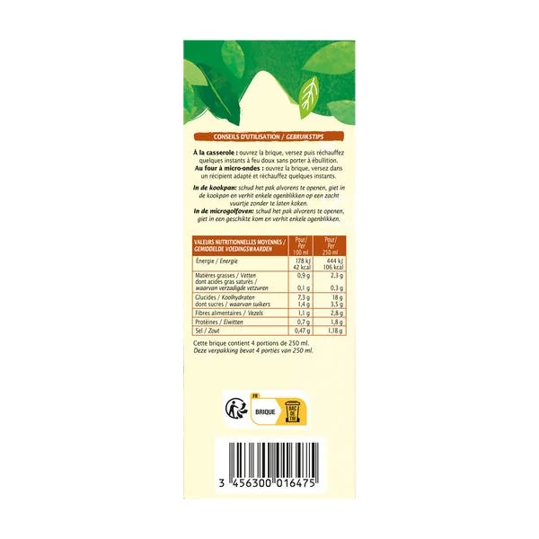 Velouté Potiron Patate douce Châtaigne - bio