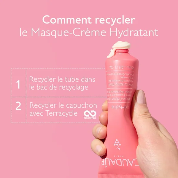VINOHYDRA - Masque-Crème Hydratant - Visage - Tous Types de Peaux, 75ml