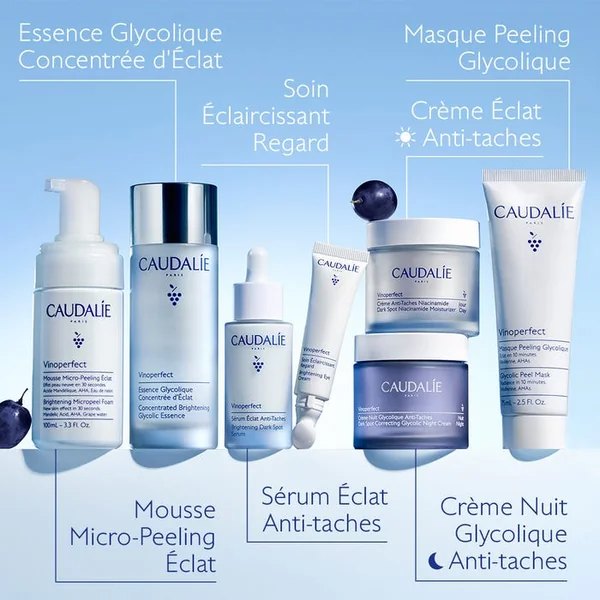 VINOPERFECT - Recharge Crème Nuit Anti-Taches Glycolique - Visage - Tous Types de Peaux, 50ml
