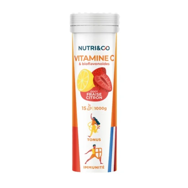 Vitamine C Effervescente 1000 mg – Énergie & Immunité Sans Sucre