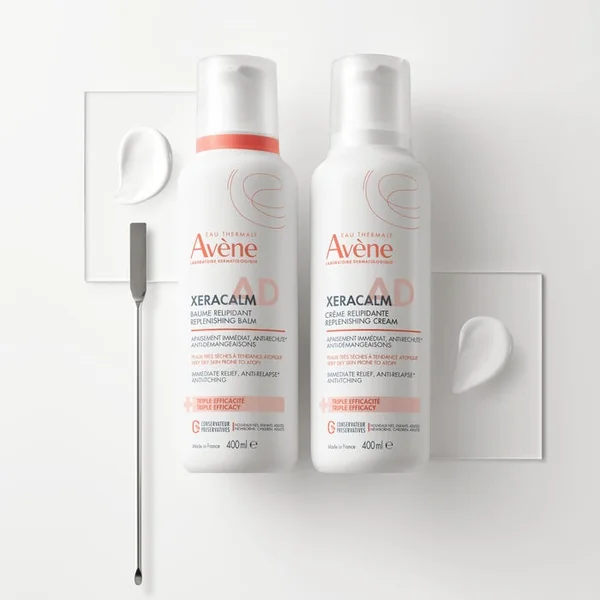 XERACALM AD - Baume Relipidant - Corps - Peaux Très Sèches à Tendance Atopique, 400ml