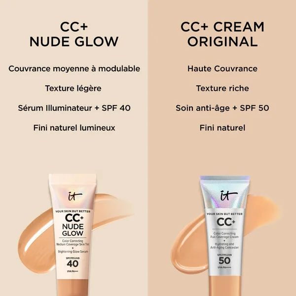 YOUR SKIN BUT BETTER - CC Crème SPF40 Correctrice Couvrance Moyenne Illuminatrice - Teinte Tan, 32ml