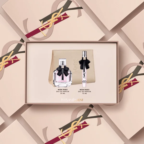 Yves St Laurent - Mon Paris Coffret Eau de Parfum avec son vaporisateur de sac et sa trousse