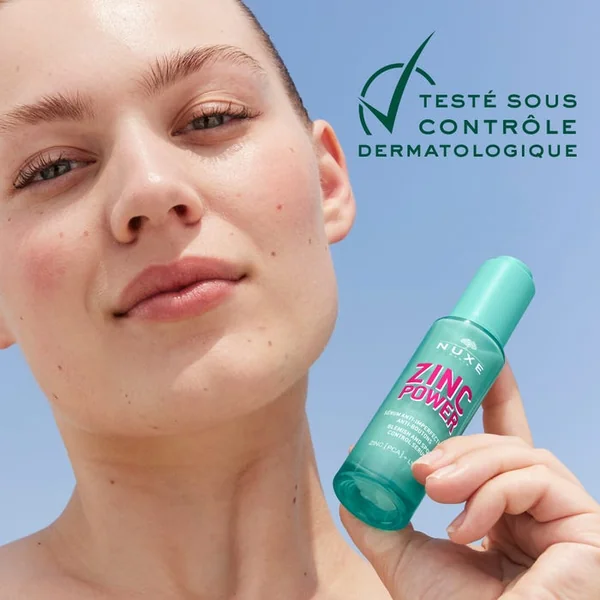 ZINC POWER - Sérum Anti-Imperfections Anti-Boutons - Visage - Peaux à Tendance Acnéique, 30ml