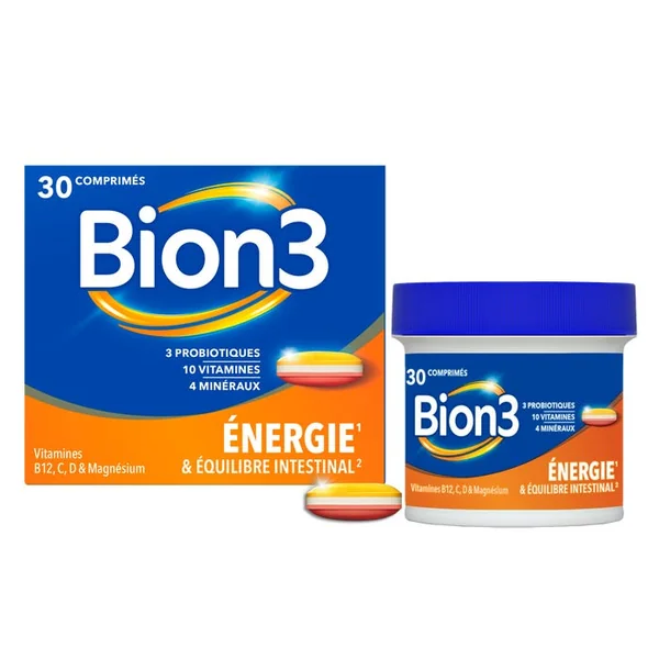 ÉNERGIE - Vitamines et Probiotiques, 30 Comprimés