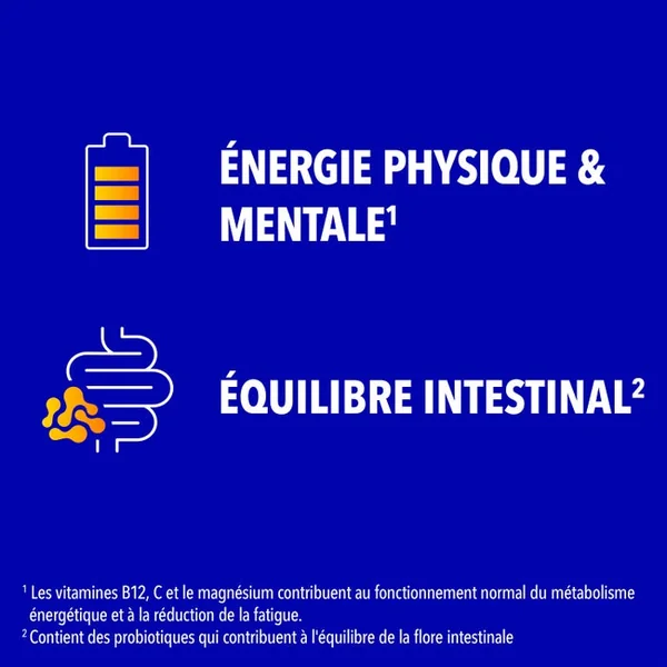 ÉNERGIE - Vitamines et Probiotiques, 30 Comprimés